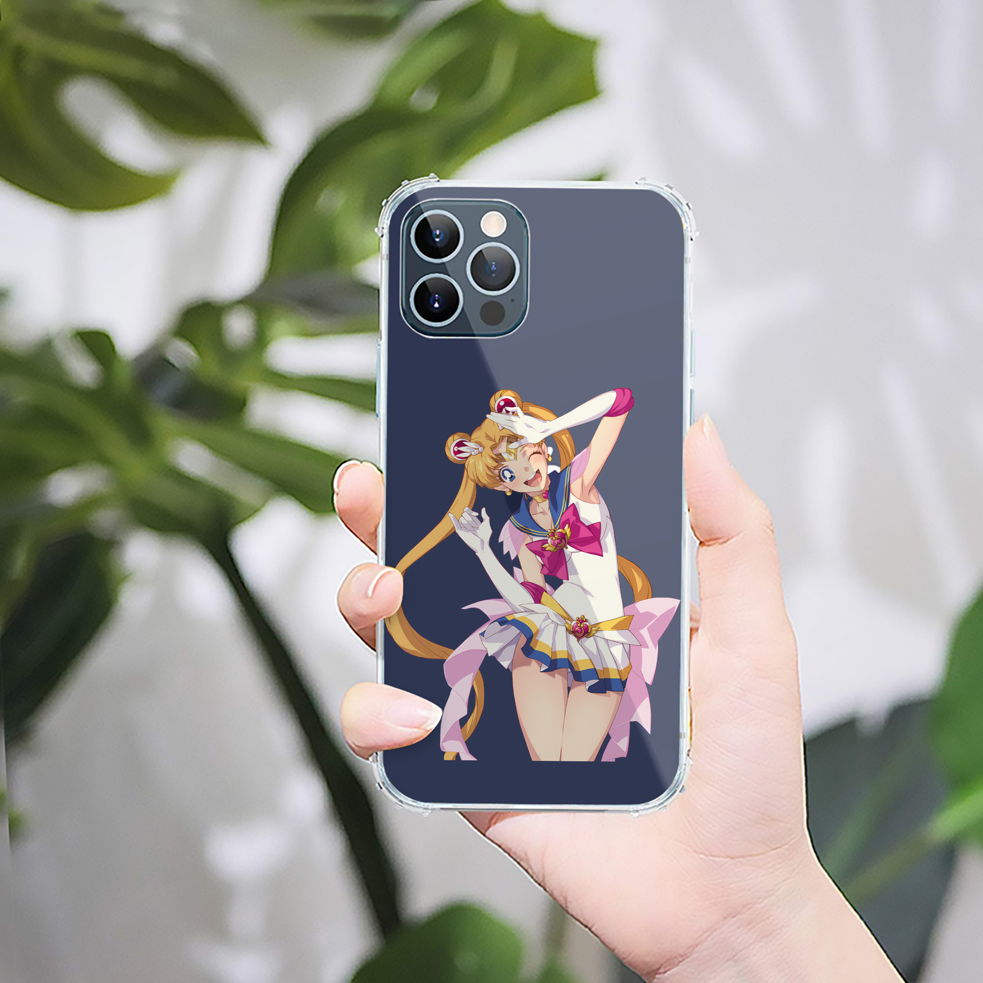 （画像用） 美少女戦士セーラームーン 月野 うさぎ つきの うさぎ Sailor Moon Tsukino Usagi 【iPhone 12シリーズ対応】透明スマホケース（クリアソフトケース）